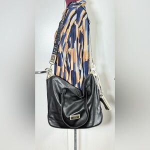 Versace Perfume Tote Bag Holdall Weekender Black Metallic Gold Handbag